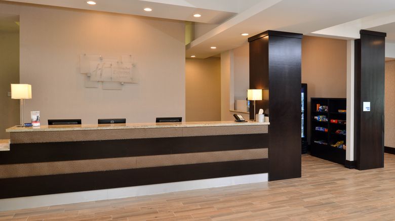 <b>Holiday Inn Express & Sts Austin South Lobby</b>. Images powered by <a href="https://www.leonardoworldwide.com/" title="Leonardo Worldwide" target="_blank">Leonardo</a>.