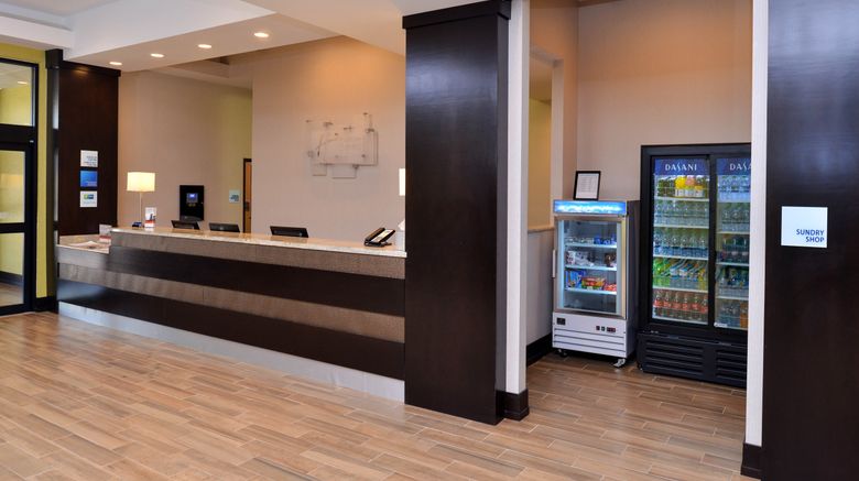 <b>Holiday Inn Express & Sts Austin South Lobby</b>. Images powered by <a href="https://www.leonardoworldwide.com/" title="Leonardo Worldwide" target="_blank">Leonardo</a>.