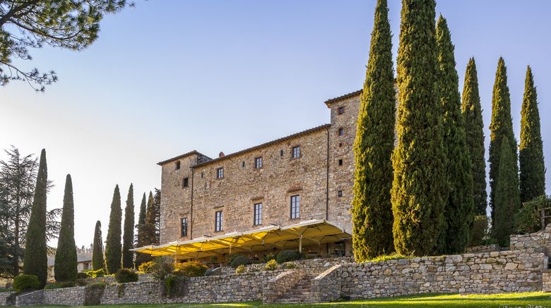 <b>Castello di Spaltenna Exterior</b>. Images powered by <a href=https://www.travelagewest.com/Hotels/Gaiole-in-Chianti-Italy/
