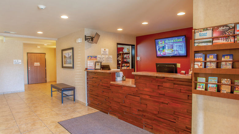 <b>My Place Hotel-Bismarck Lobby</b>. Images powered by <a href="https://www.leonardoworldwide.com/" title="Leonardo Worldwide" target="_blank">Leonardo</a>.