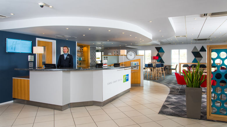 <b>Holiday Inn Express Southampton West Lobby</b>. Images powered by <a href="https://www.leonardoworldwide.com/" title="Leonardo Worldwide" target="_blank">Leonardo</a>.