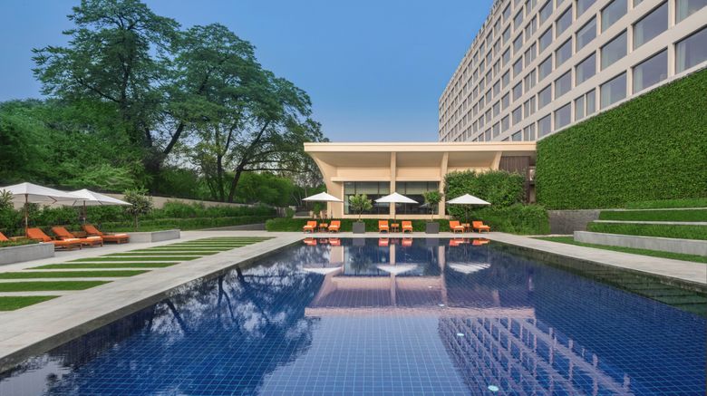 <b>The Oberoi New Delhi Pool</b>. Images powered by <a href=https://www.travelagewest.com/Hotels/Delhi/