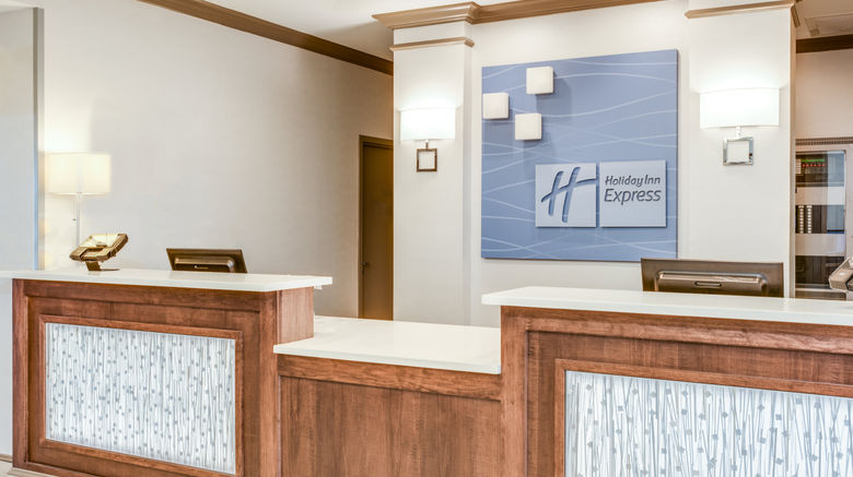 <b>Holiday Inn Express Hotel & Suites Lobby</b>. Images powered by <a href="https://www.leonardoworldwide.com/" title="Leonardo Worldwide" target="_blank">Leonardo</a>.