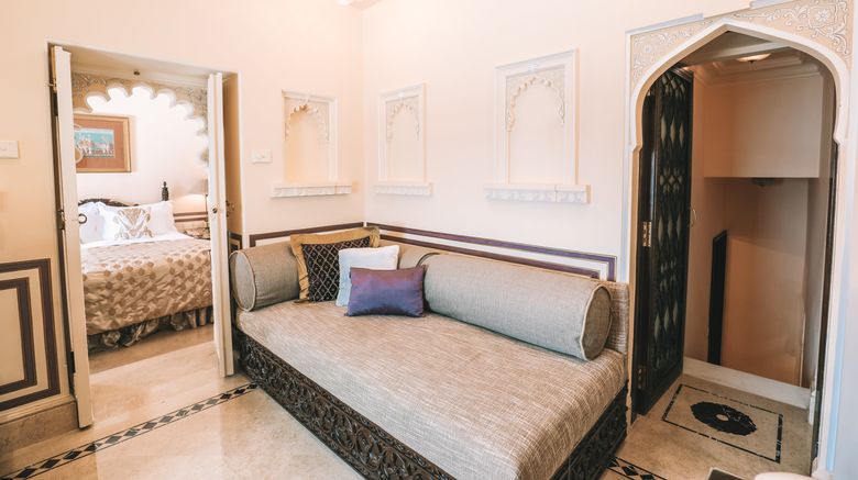 <b>Taj Lake Palace Hotel Suite</b>. Images powered by <a href=https://www.travelagewest.com/Hotels/Udaipur-India/