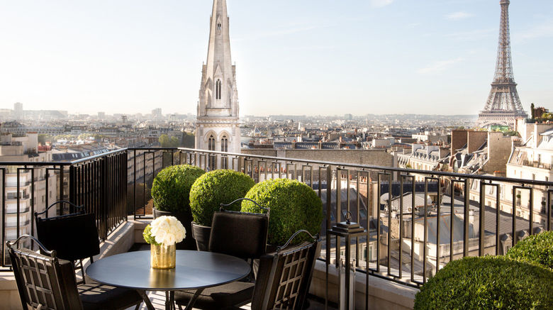 <b>Four Seasons Hotel George V Exterior</b>. Images powered by <a href=https://www.travelagewest.com/Hotels/Paris/