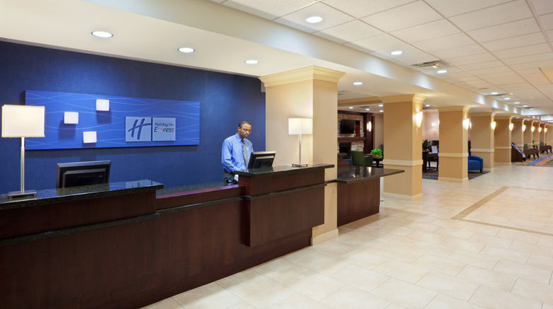 <b>Holiday Inn Express Lobby</b>. Images powered by <a href="https://www.leonardoworldwide.com/" title="Leonardo Worldwide" target="_blank">Leonardo</a>.