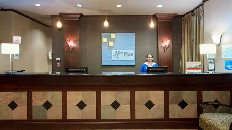<b>Holiday Inn Express NW Downtown Lobby</b>. Images powered by <a href="https://www.leonardoworldwide.com/" title="Leonardo Worldwide" target="_blank">Leonardo</a>.