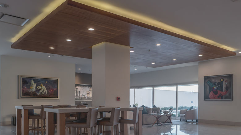 <b>Holiday Inn Express/Suites Leon Airport Lobby</b>. Images powered by <a href="https://www.leonardoworldwide.com/" title="Leonardo Worldwide" target="_blank">Leonardo</a>.