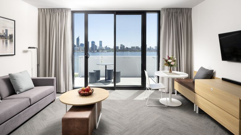 <b>Quest South Perth Foreshore Room</b>. Images powered by <a href="https://www.leonardoworldwide.com/" title="Leonardo Worldwide" target="_blank">Leonardo</a>.