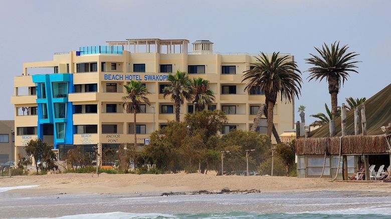 Beach Hotel Swakopmund Exterior. Images powered by <a href="https://www.leonardoworldwide.com" target="_blank" rel="noopener">Leonardo</a>.