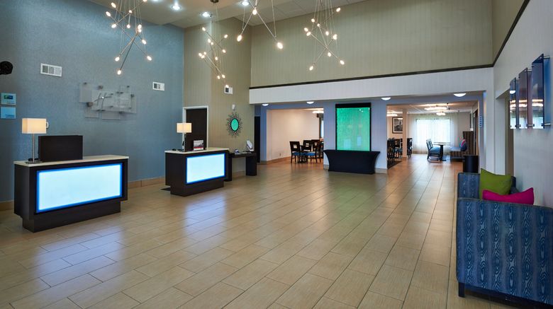 <b>Holiday Inn Express Lobby</b>. Images powered by <a href="https://www.leonardoworldwide.com/" title="Leonardo Worldwide" target="_blank">Leonardo</a>.