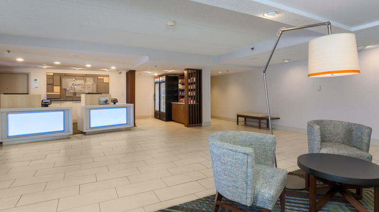 <b>Holiday Inn Express Milwaukee by IHG Lobby</b>. Images powered by <a href="https://www.leonardoworldwide.com/" title="Leonardo Worldwide" target="_blank">Leonardo</a>.
