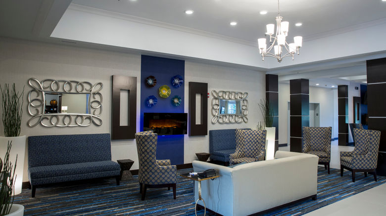 <b>Holiday Inn Express & Stes Edwardsville Lobby</b>. Images powered by <a href="https://leonardo.com/" title="Leonardo Worldwide" target="_blank">Leonardo</a>.