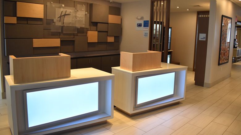 <b>Holiday Inn Express/Suites Randolph Lobby</b>. Images powered by <a href="https://www.leonardoworldwide.com/" title="Leonardo Worldwide" target="_blank">Leonardo</a>.