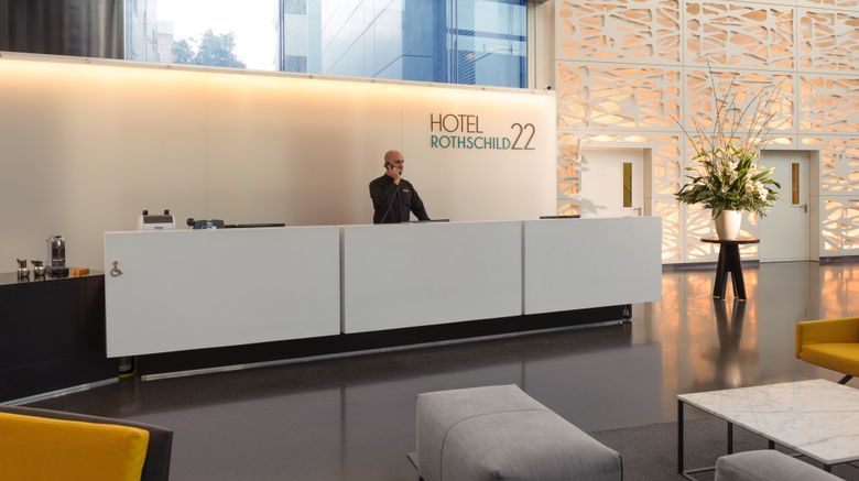 <b>Hotel Rothschild Tel Aviv Lobby</b>. Images powered by <a href="https://www.leonardoworldwide.com/" title="Leonardo Worldwide" target="_blank">Leonardo</a>.