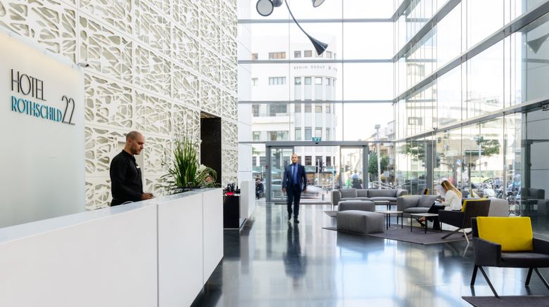 <b>Hotel Rothschild Tel Aviv Lobby</b>. Images powered by <a href="https://www.leonardoworldwide.com/" title="Leonardo Worldwide" target="_blank">Leonardo</a>.