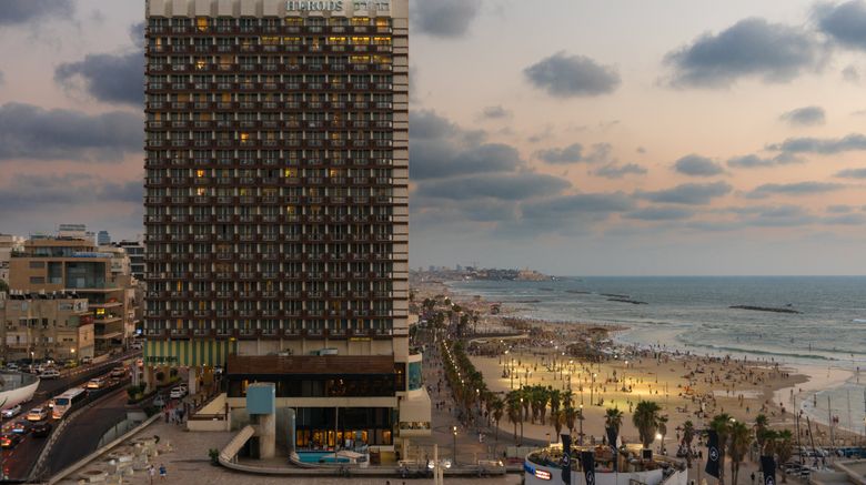 Herods Tel Aviv Hotel Exterior. Images powered by <a href="https://www.leonardoworldwide.com" target="_blank" rel="noopener">Leonardo</a>.