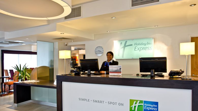 <b>Holiday Inn Express South A45 Lobby</b>. Images powered by <a href="https://leonardo.com/" title="Leonardo Worldwide" target="_blank">Leonardo</a>.