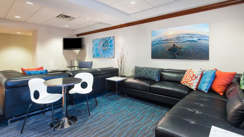 <b>Holiday Inn Express Clearwater North Lobby</b>. Images powered by <a href="https://www.leonardoworldwide.com/" title="Leonardo Worldwide" target="_blank">Leonardo</a>.