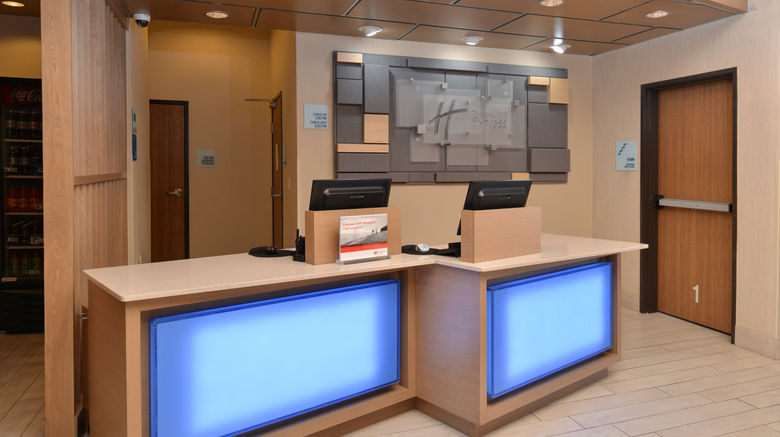 <b>Holiday Inn Express Lobby</b>. Images powered by <a href="https://www.leonardoworldwide.com/" title="Leonardo Worldwide" target="_blank">Leonardo</a>.