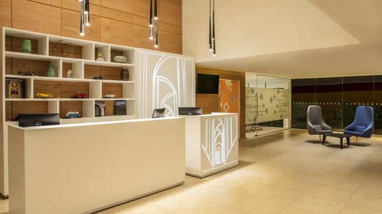 <b>Fiesta Inn Express Queretaro Constituyen Lobby</b>. Images powered by <a href="https://www.leonardoworldwide.com/" title="Leonardo Worldwide" target="_blank">Leonardo</a>.