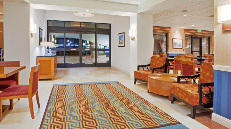 <b>Holiday Inn Express Hotel & Suites East Lobby</b>. Images powered by <a href="https://www.leonardoworldwide.com/" title="Leonardo Worldwide" target="_blank">Leonardo</a>.