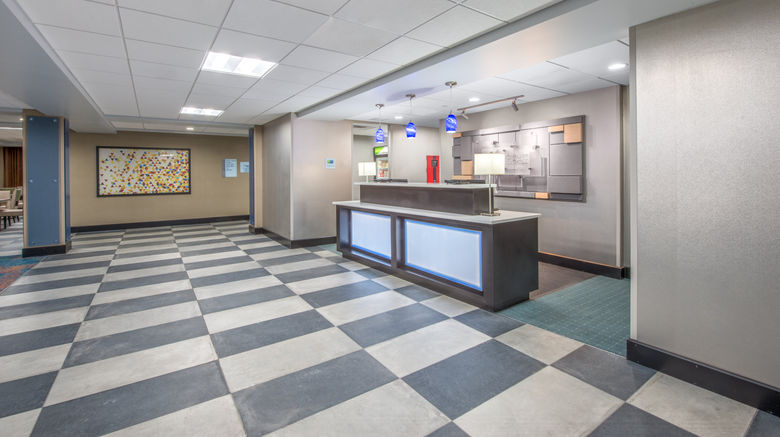 <b>Holiday Inn Express & Suites Shawnee Lobby</b>. Images powered by <a href="https://www.leonardoworldwide.com/" title="Leonardo Worldwide" target="_blank">Leonardo</a>.