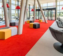 Martin's Red Hotel Lobby
