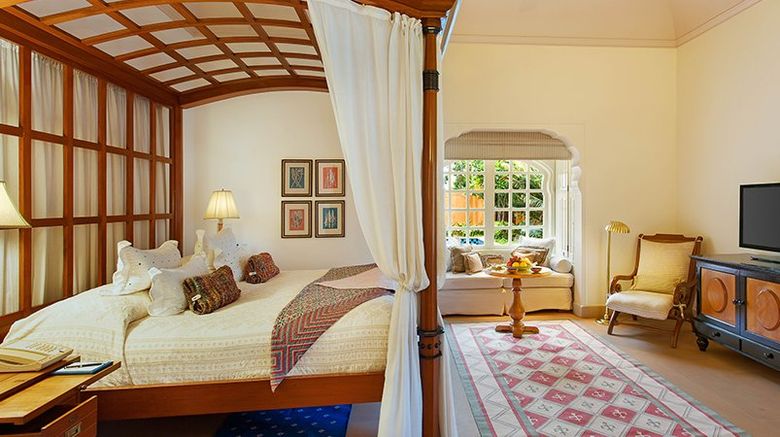 <b>The Oberoi Rajvilas Hotel Room</b>. Images powered by <a href="https://www.leonardoworldwide.com/" title="Leonardo Worldwide" target="_blank">Leonardo</a>.