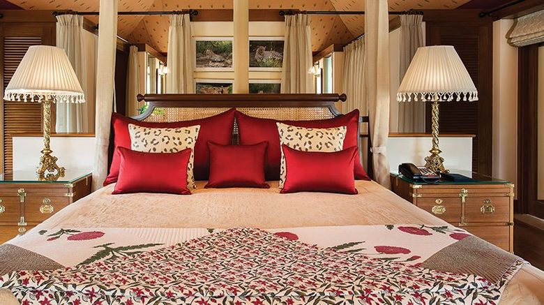<b>The Oberoi Sukhvilas Resort & Spa Room</b>. Images powered by <a href="https://www.leonardoworldwide.com/" title="Leonardo Worldwide" target="_blank">Leonardo</a>.