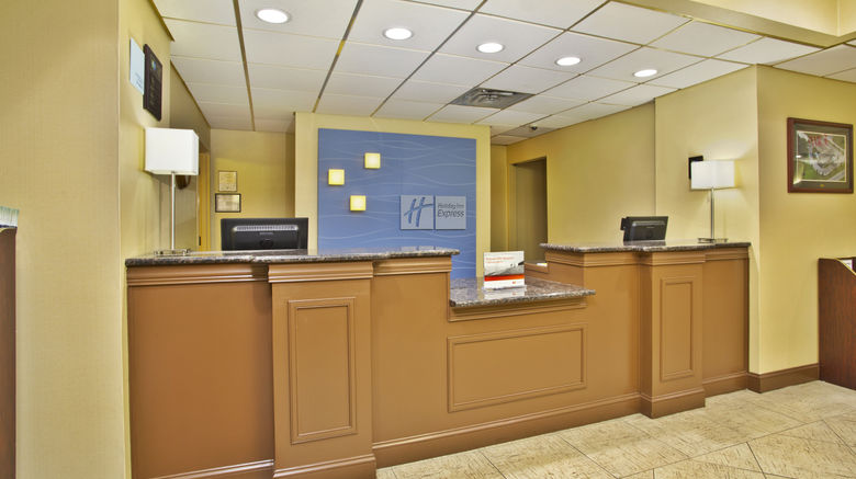 <b>Holiday Inn Express Suites Lobby</b>. Images powered by <a href="https://www.leonardoworldwide.com/" title="Leonardo Worldwide" target="_blank">Leonardo</a>.