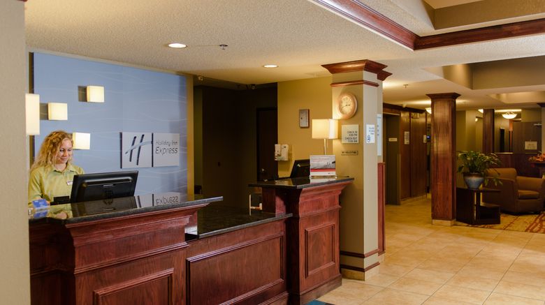 <b>Holiday Inn Express & Suites Lobby</b>. Images powered by <a href="https://www.leonardoworldwide.com/" title="Leonardo Worldwide" target="_blank">Leonardo</a>.