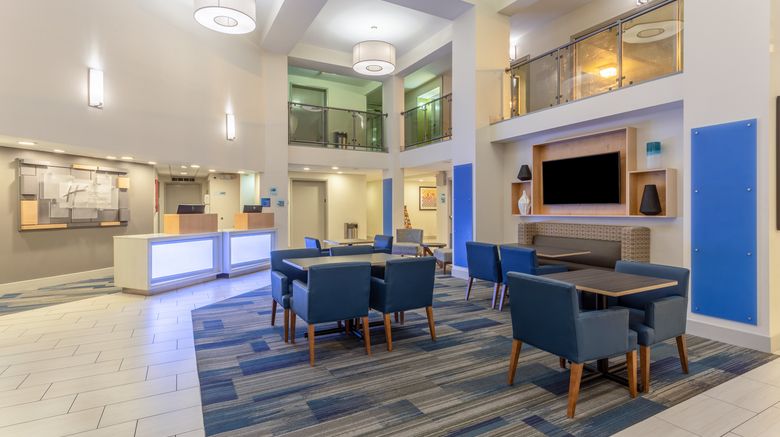 <b>Holiday Inn Express & Suites Scottsburg Lobby</b>. Images powered by <a href="https://www.leonardoworldwide.com/" title="Leonardo Worldwide" target="_blank">Leonardo</a>.