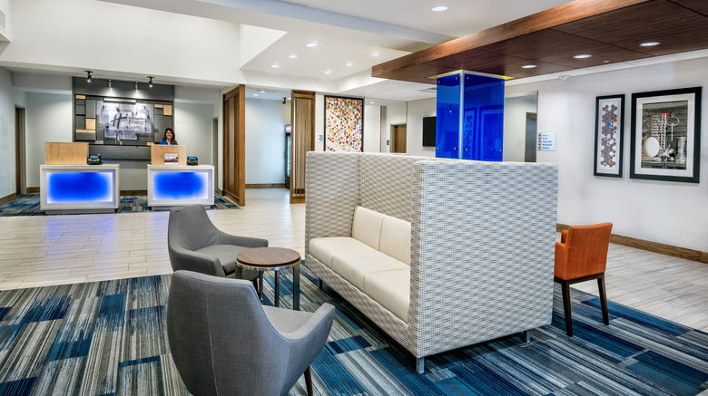 <b>Holiday Inn Express & Suites Round Rock Lobby</b>. Images powered by <a href="https://www.leonardoworldwide.com/" title="Leonardo Worldwide" target="_blank">Leonardo</a>.