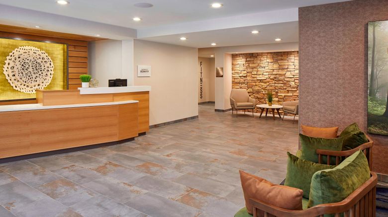 <b>Fairfield Inn & Suites Albany Airport Lobby</b>. Images powered by <a href="https://www.leonardoworldwide.com/" title="Leonardo Worldwide" target="_blank">Leonardo</a>.