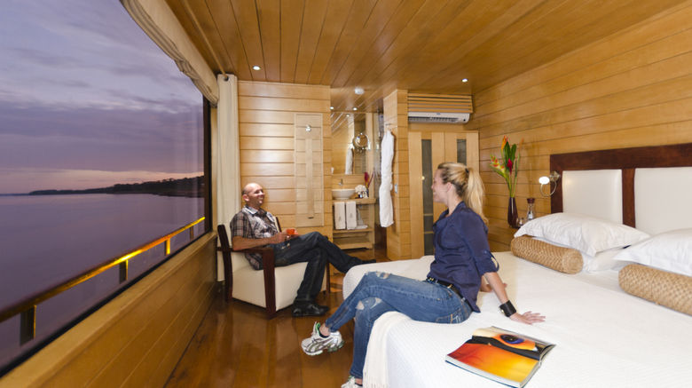 <b>Delfin Amazon Cruises Suite</b>. Images powered by <a href="https://www.leonardoworldwide.com/" title="Leonardo Worldwide" target="_blank">Leonardo</a>.