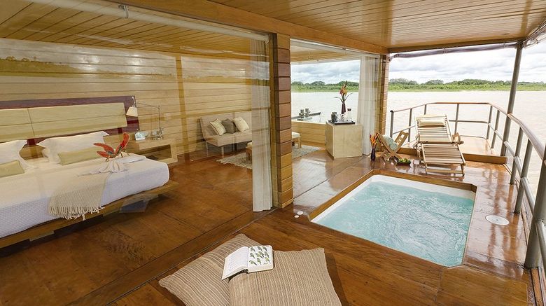 <b>Delfin Amazon Cruises Suite</b>. Images powered by <a href="https://www.leonardoworldwide.com/" title="Leonardo Worldwide" target="_blank">Leonardo</a>.
