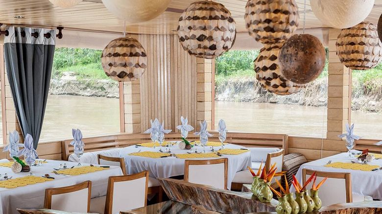 <b>Delfin Amazon Cruises Restaurant</b>. Images powered by <a href="https://www.leonardoworldwide.com/" title="Leonardo Worldwide" target="_blank">Leonardo</a>.