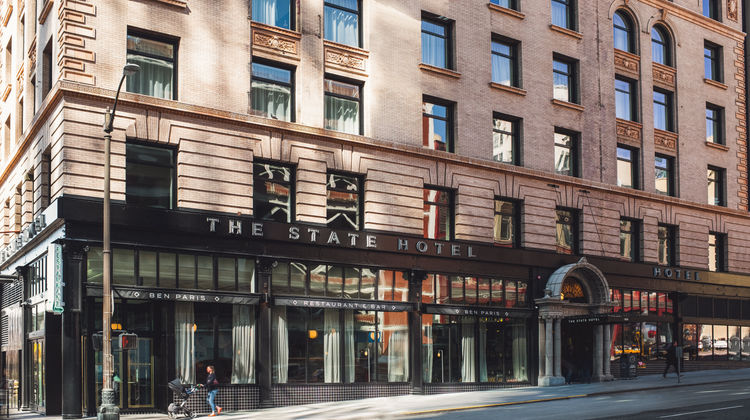 State Hotel Seattle Exterior