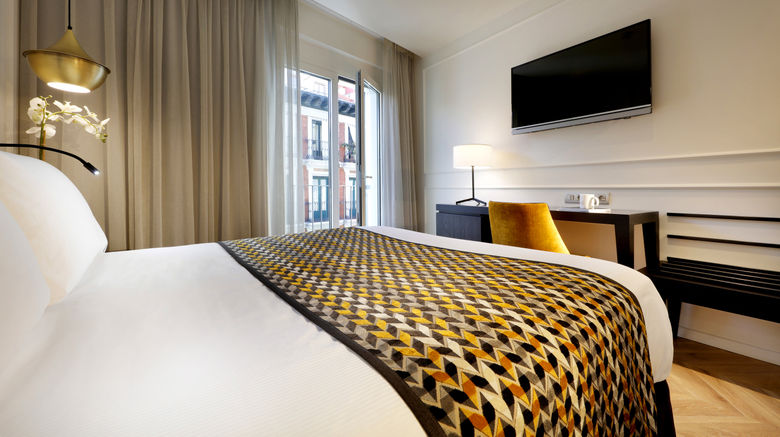 <b>Eurostars Madrid Gran Via Room</b>. Images powered by <a href="https://www.leonardoworldwide.com/" title="Leonardo Worldwide" target="_blank">Leonardo</a>.