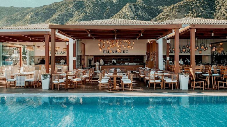 <b>Blue Domes Exclusive Resort & Spa Restaurant</b>. Images powered by <a href="https://www.leonardoworldwide.com/" title="Leonardo Worldwide" target="_blank">Leonardo</a>.