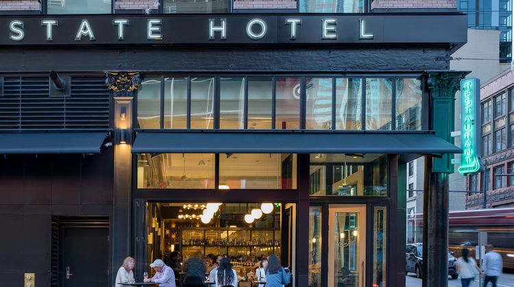 State Hotel Seattle Exterior