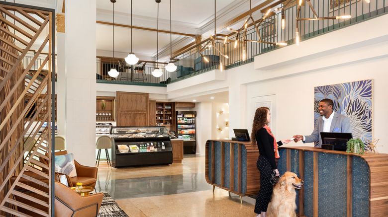 <b>Hotel Indigo Winston-Salem Downtown Lobby</b>. Images powered by <a href="https://www.leonardoworldwide.com/" title="Leonardo Worldwide" target="_blank">Leonardo</a>.