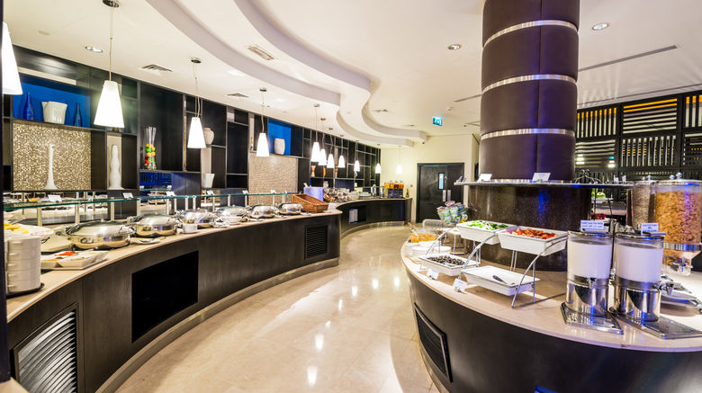 <b>Holiday Inn Express Dubai Airport Restaurant</b>. Images powered by <a href="https://leonardo.com/" title="Leonardo Worldwide" target="_blank">Leonardo</a>.