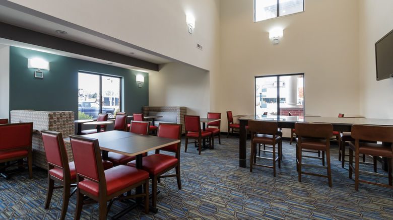 <b>Holiday Inn Express Hotel & Suites Restaurant</b>. Images powered by <a href="https://www.leonardoworldwide.com/" title="Leonardo Worldwide" target="_blank">Leonardo</a>.