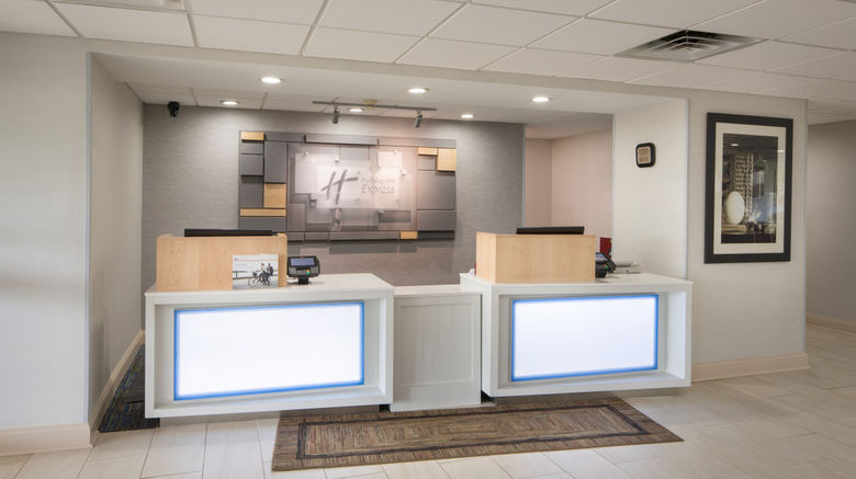 <b>Holiday Inn Express Louisville Northeast Lobby</b>. Images powered by <a href="https://www.leonardoworldwide.com/" title="Leonardo Worldwide" target="_blank">Leonardo</a>.