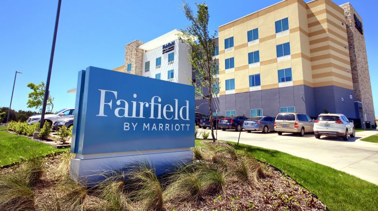Marriott Hotel Signage seen at the Fairfield Inn in Las Vegas