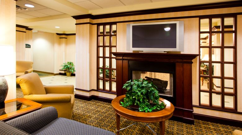 <b>Holiday Inn Express Syracuse Airport Lobby</b>. Images powered by <a href="https://leonardo.com/" title="Leonardo Worldwide" target="_blank">Leonardo</a>.
