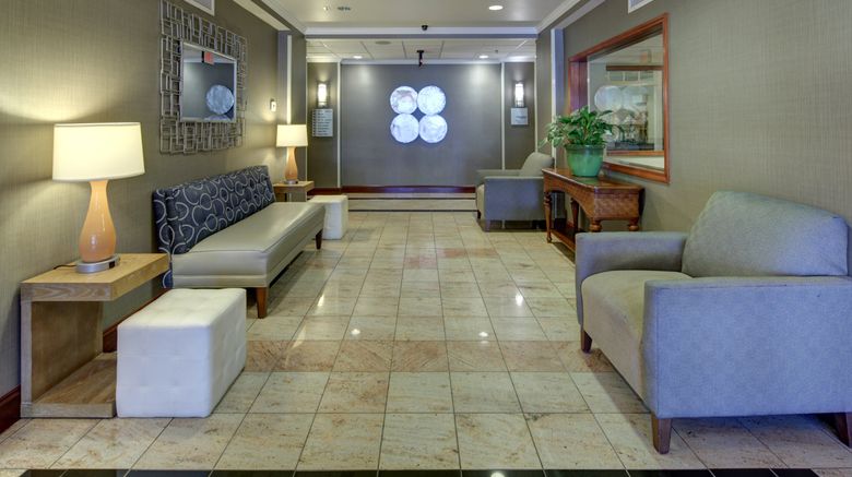 <b>Holiday Inn Express & Suites Emporia Lobby</b>. Images powered by <a href="https://www.leonardoworldwide.com/" title="Leonardo Worldwide" target="_blank">Leonardo</a>.