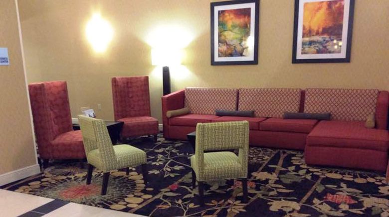 <b>Holiday Inn Express & Suites Forest Lobby</b>. Images powered by <a href="https://www.leonardoworldwide.com/" title="Leonardo Worldwide" target="_blank">Leonardo</a>.